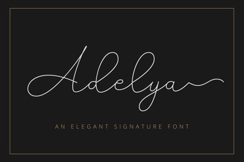 Adelya - Elegant Signature Font