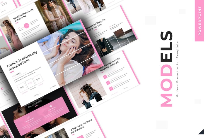 Beautiful Model - Powerpoint Template