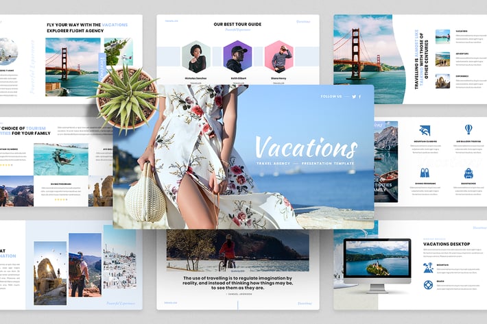 Vacations-Travel Agency PowerPoint Template
