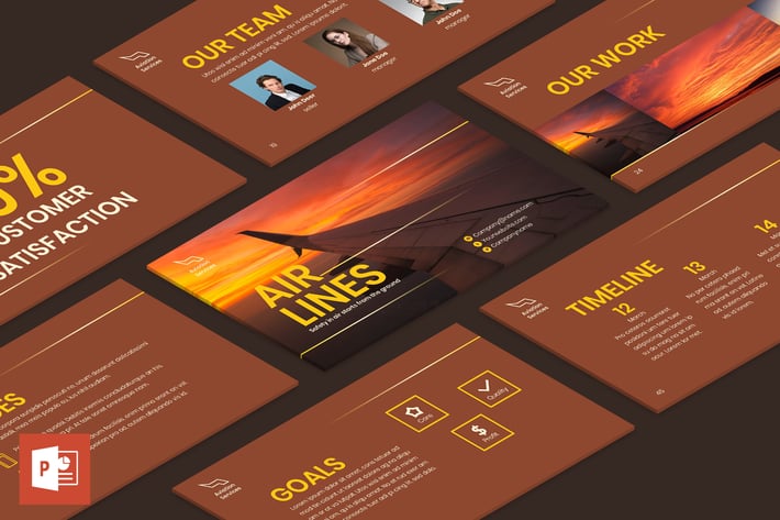 Airlines Aviation PowerPoint Presentation Template