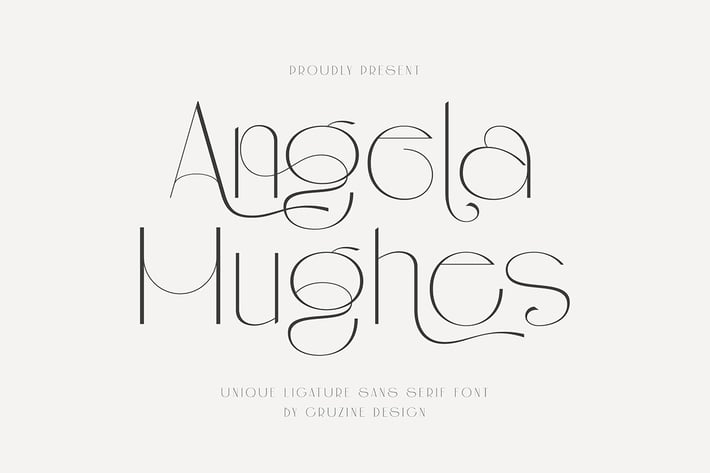 Angela Hughes Elegant Ligature Sans