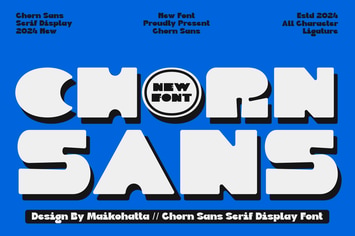 Chorn - Sans Serif Display Font