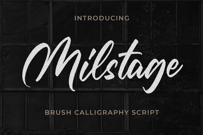 Milstage - Brush Calligraphy Script