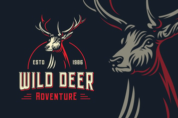 Wild Deer Outdoor Logo Template