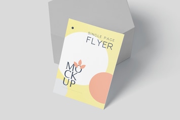 A6 Size Single Page Flyer Mockup