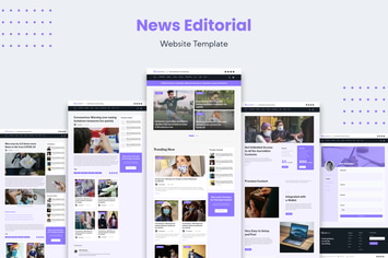 News Editorial Website Template
