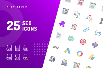 SEO Flat Icons