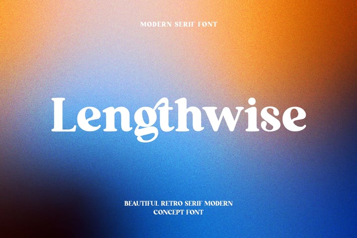 Lengthwise Modern Retro Serif Font