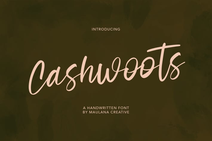 Cashwoots Handwritten Font