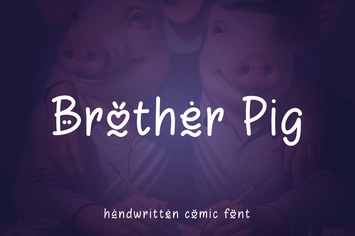 Brother Pig - Fun Cute Comic Font