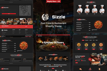 Sizzle - Fast Food & Restaurant Shopify Theme