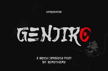 Genjiro - Japanese Display Font