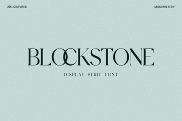 Blockstone Display Serif Font