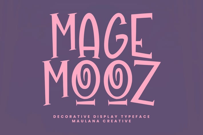 Magemooz Decorative Display Typeface