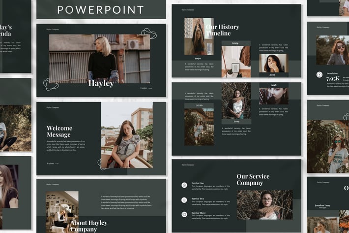Hayley - Fashion Powerpoint Template