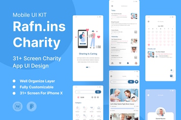 Rafn.ins - Charity UI Mobile Kit