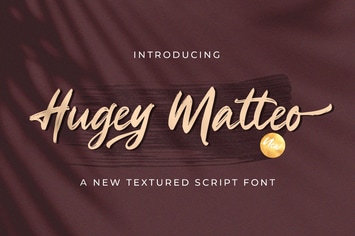 Higuey Matteo - Textured Brush Font