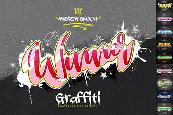 Graffiti Text Effects - 10 PSD - vol 3