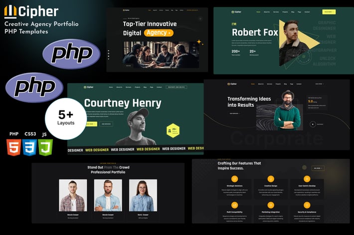 Cipher - Creative Agency Portfolio PHP Template