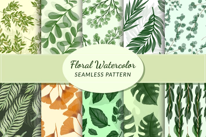 Floral Watercolor Seamless Pattern