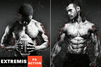 Coal Extremis Photoshop Action