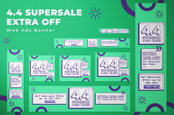 4.4 Supersale - Web Ads Banners