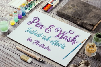 Pen and Wash: Instant Ink Effects for Illustrator
