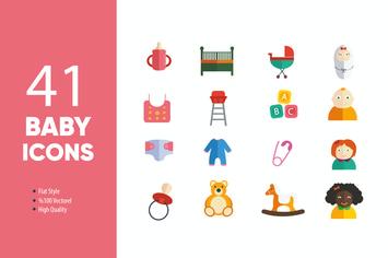 Baby Flat Icons