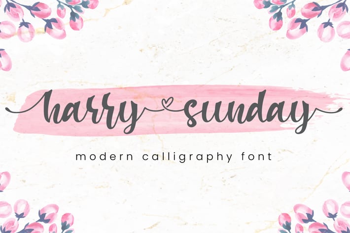 Harry sunday - Script Font