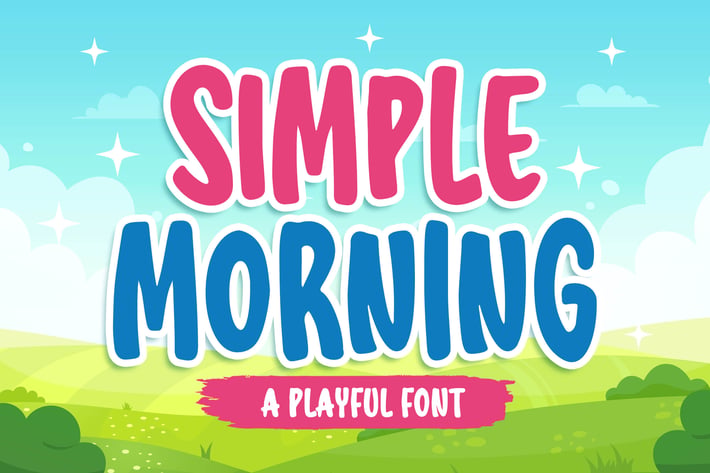 Simple Morning a Playful Font
