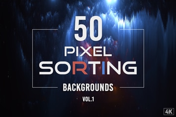50 Pixel Sorting Backgrounds - Vol. 1
