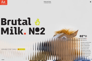 Brutal Milk No 2 -Sleek Grotesque Display Square
