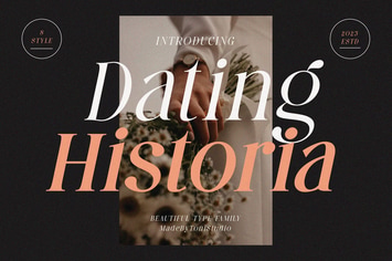 Dating Historia font family