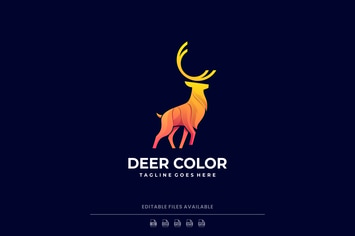Deer Gradient Logo