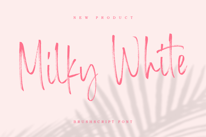 Milky White - Script Brush