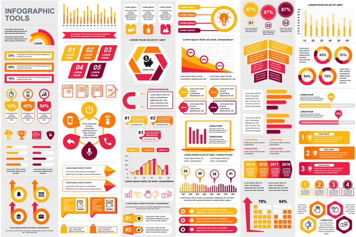 Collection Infographic Elements for Presentation