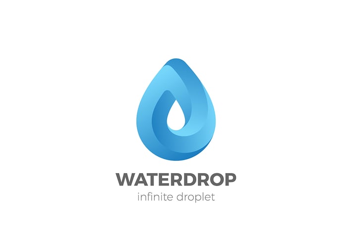 Droplet Logo Water Liquid Drink Drop infinity