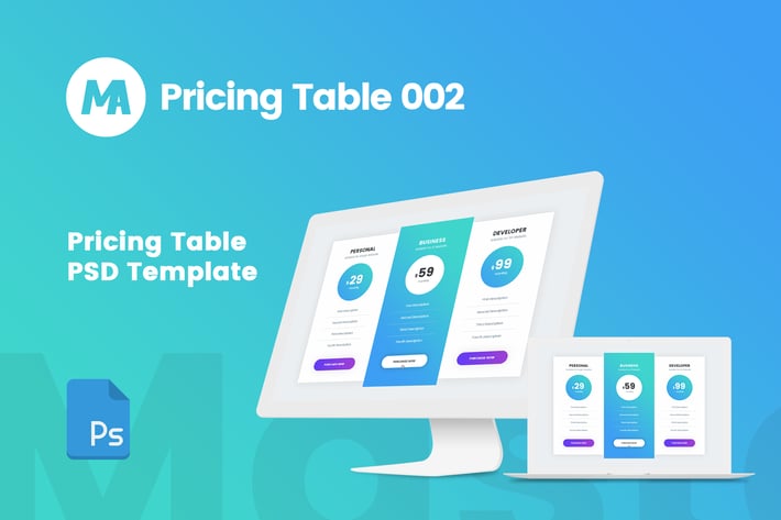 MA - Pricing Table 002