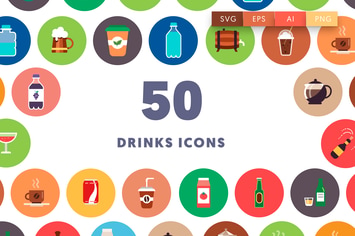 50 Drinks Icons
