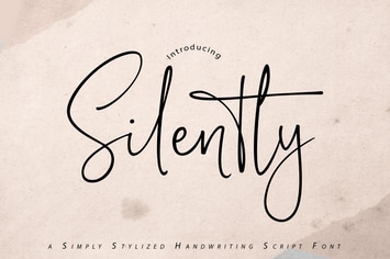 Silently | Handwriting Script Font