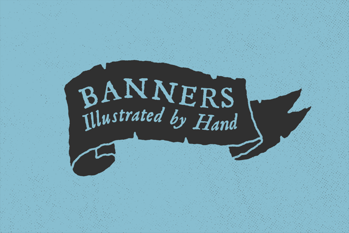 Banners Illustrated by Hand