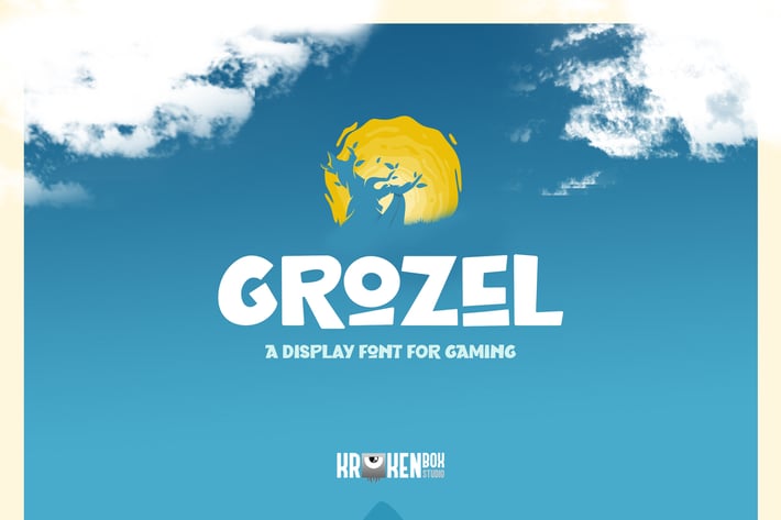 Grozel - Gaming Display Font