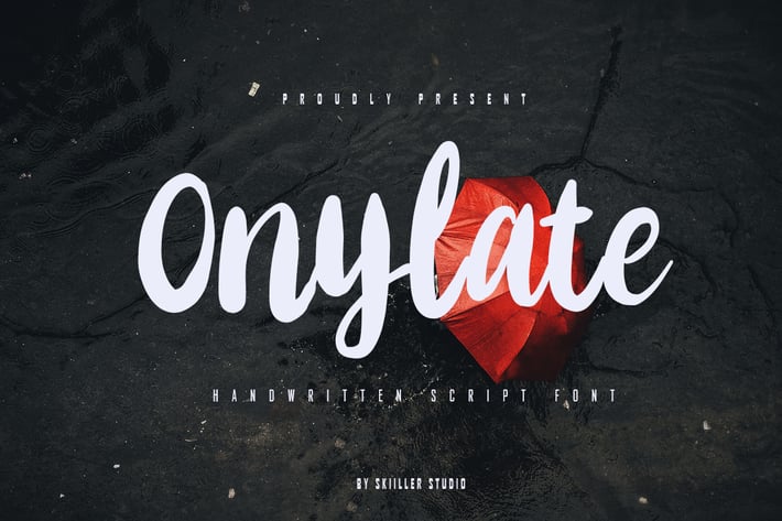 Onylate - Handwritten Script Font