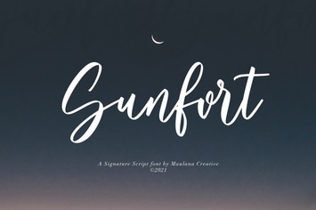 Sunfort Signature Script Font