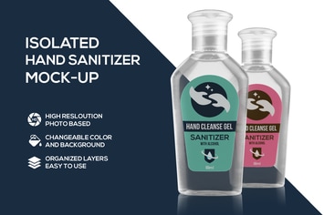 Hand sanitizer mockup