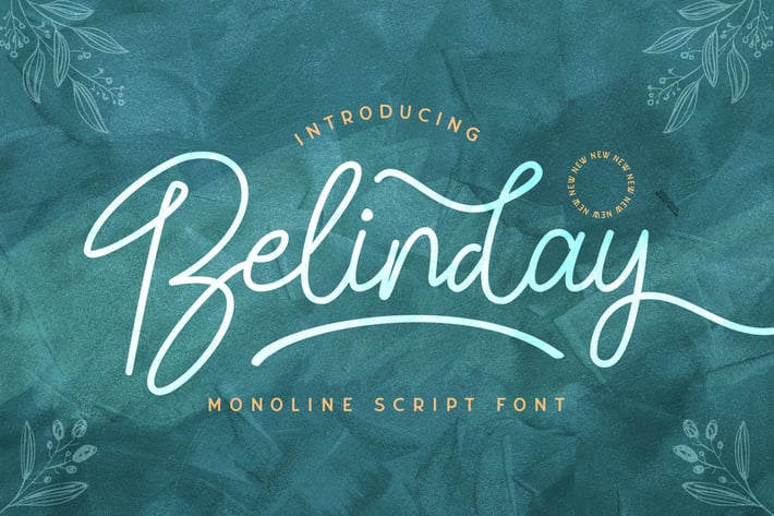 Belinday - Monoline Script Font