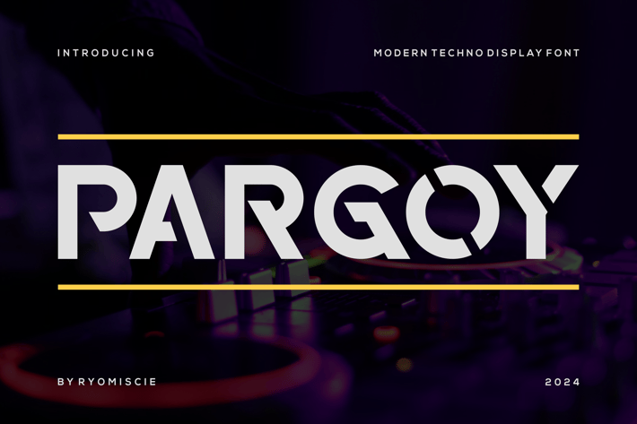 Pargoy - Modern Techno Display Font
