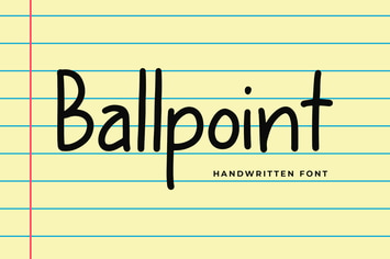 Ballpoint Modern Display Font