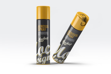 Aerosol Spray Mock-Up