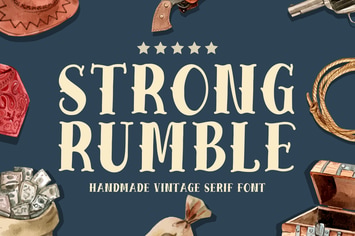 Strong Rumble - Vintage Serif Font